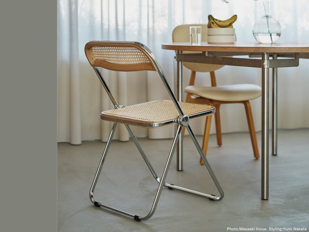 Plia Chair Rattan プリアチェアラタンフレーム by Giancarlo Piretti |Anonima Castelli–  Generate Design