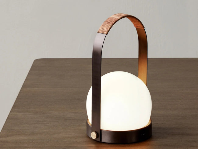 Carrie LED Lamp Brass Leather | キャリーLEDランプ ブラスレザー by Norm Architect–  Generate Design