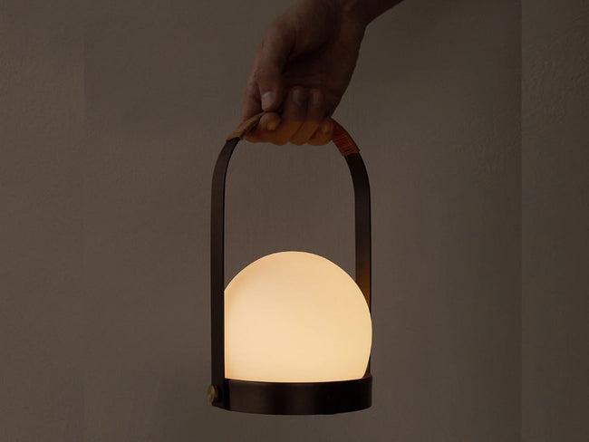 Carrie LED Lamp Brass Leather | キャリーLEDランプ ブラスレザー by Norm Architect–  Generate Design