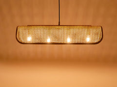 Rattan Pendant Lamp 4 Bulb