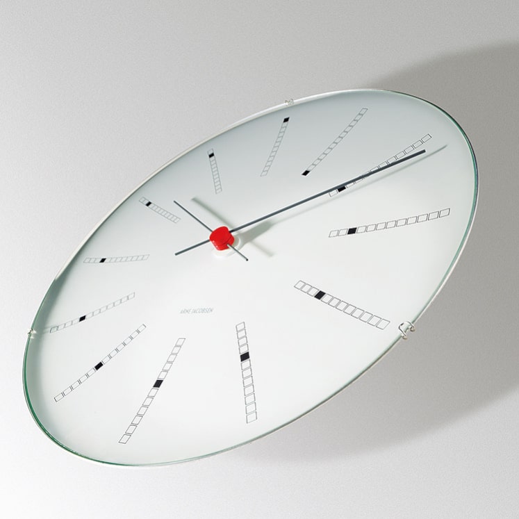 Arne Jacobsen Bankers Wall Clock White | アルネヤコブセン